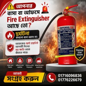 ১ টি Fire Extinguisher টাকা ৳১২০০